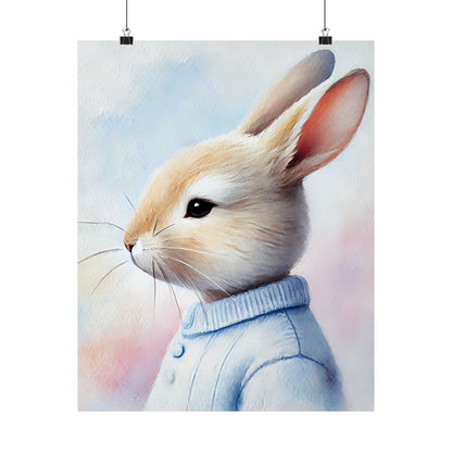 Adorable Bunny Art Print // Whimsical Home Decor // Bedroom...