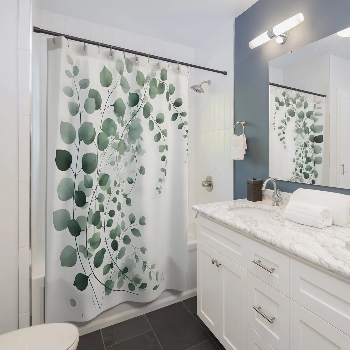 Botanical Shower Curtains for Relaxing Bathrooms