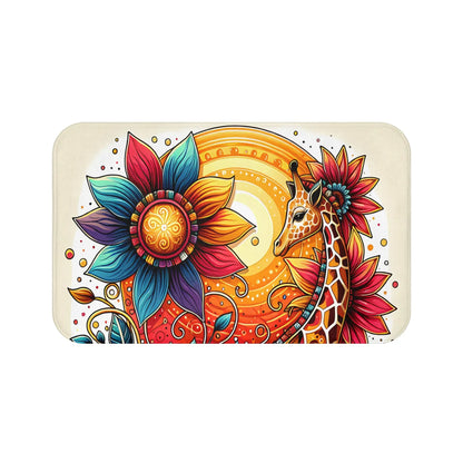 Bohemian Floral Bath Mat
