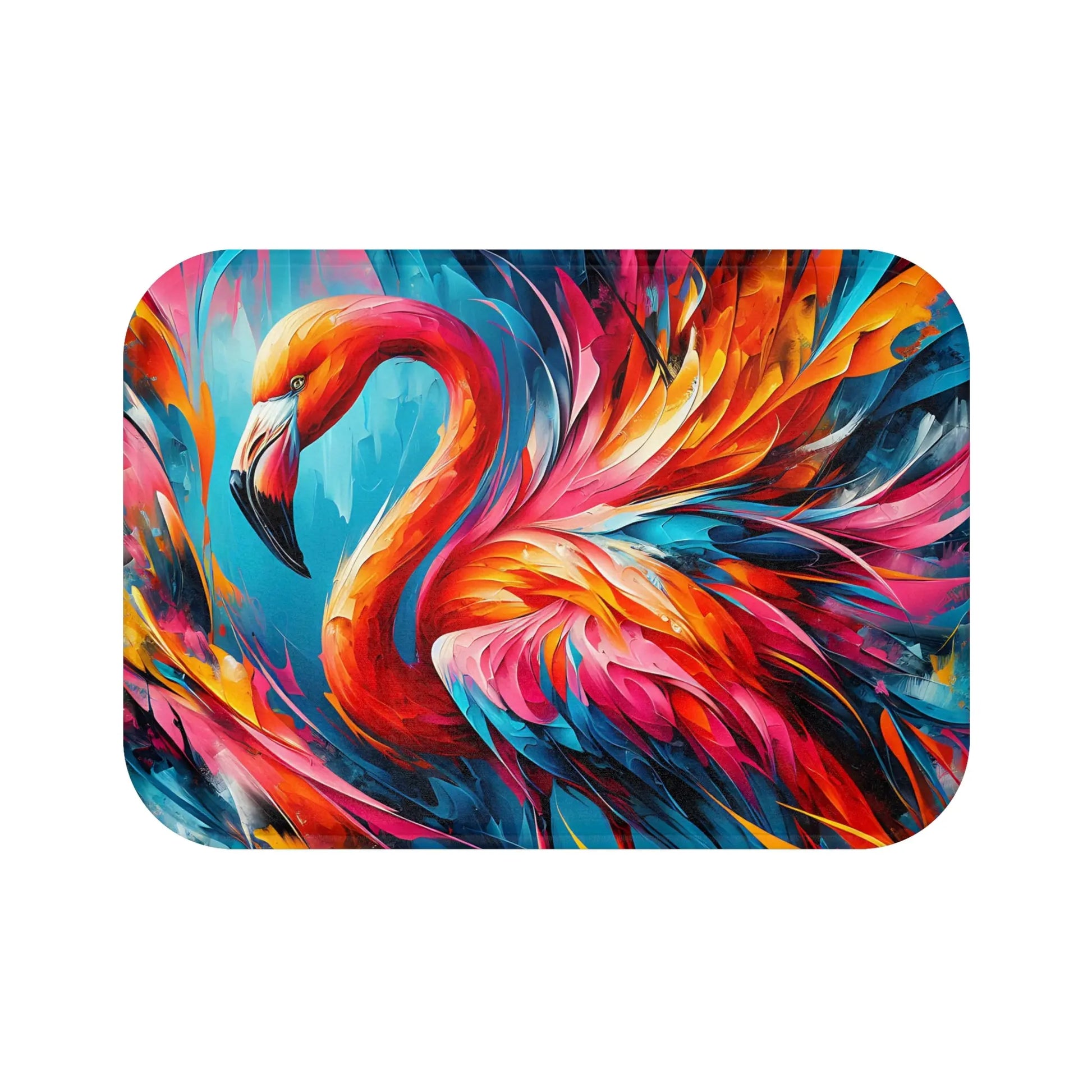 Tropical Flamingo Bath Mat