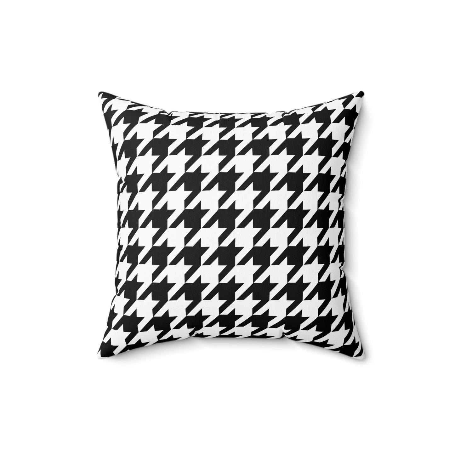 Houndstooth Black & White Decorative Pillow2