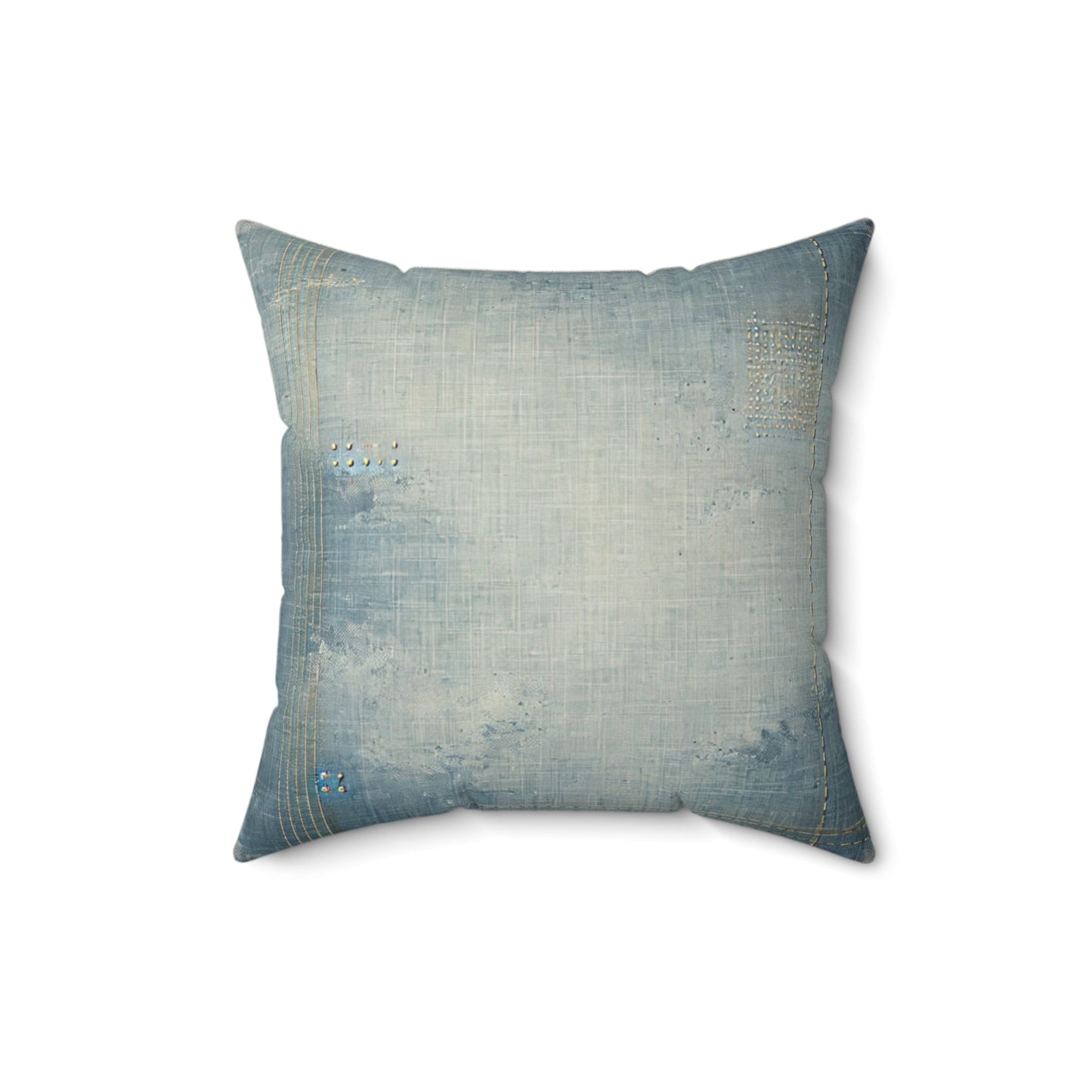 Blue Denmin Square Pillow