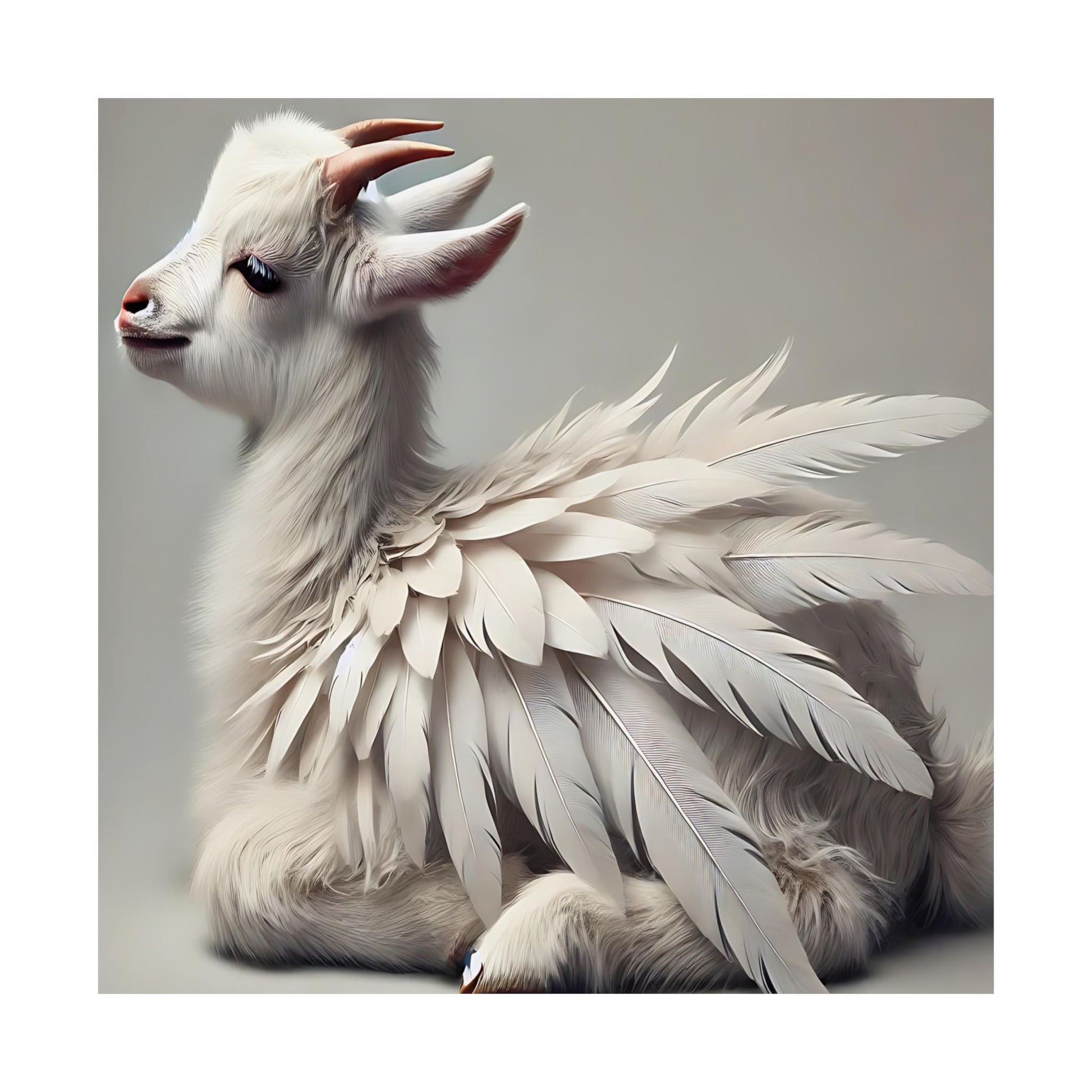 Whimsical Goat Art Print