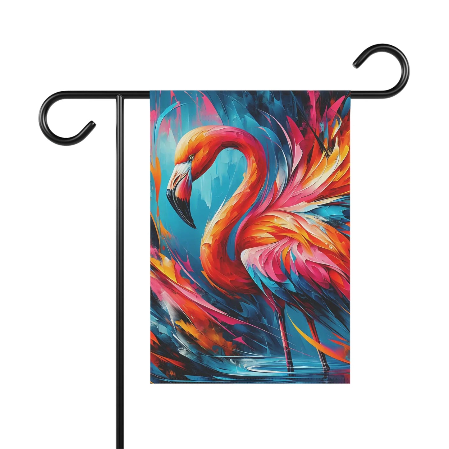 Vibrant Flamingo Garden Flag: Colorful Yard Decor