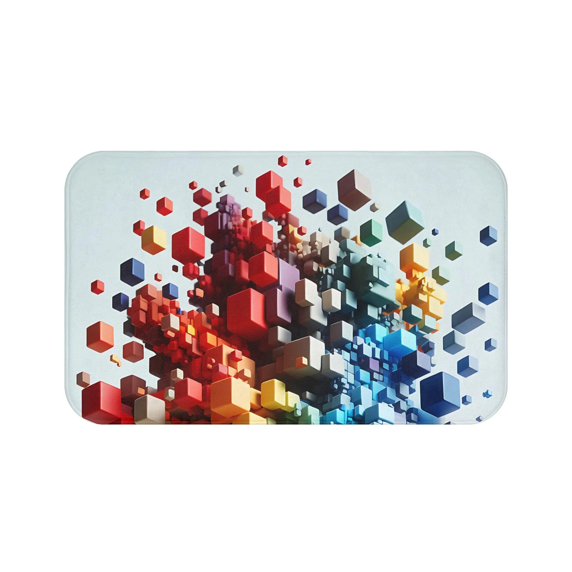 Colorful Geometric Bath Mat