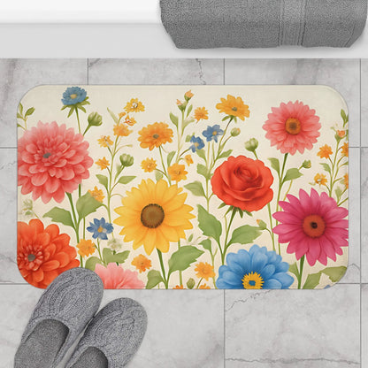 Floral Bath Mat