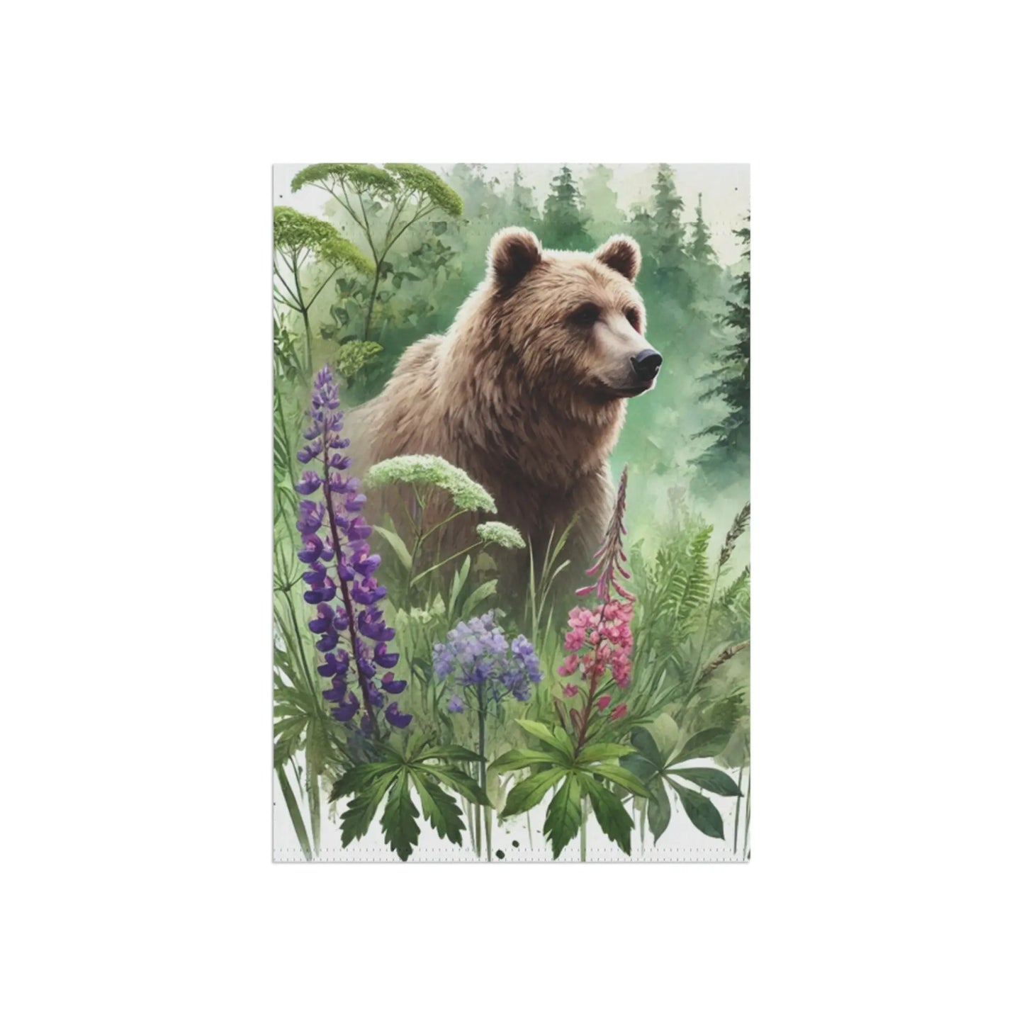 Bear in the Wild Garden Banner