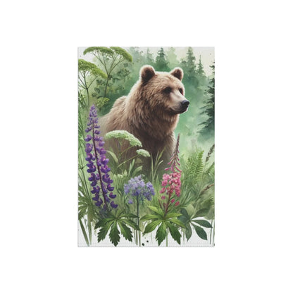 Bear in the Wild Garden Banner