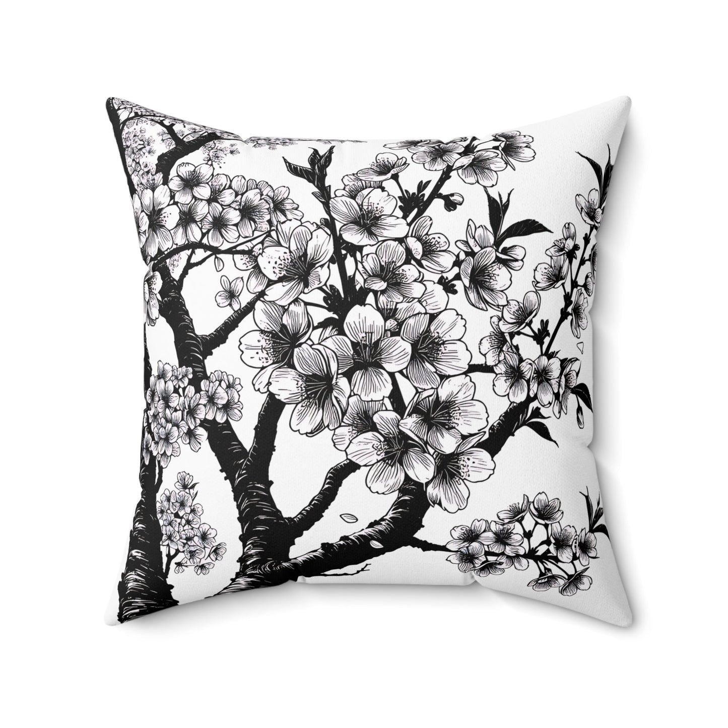Elegant Floral Throw Pillow