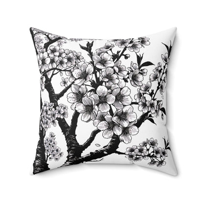 Elegant Floral Throw Pillow