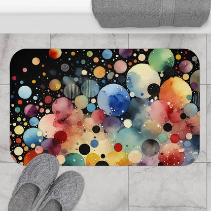 Colorful Cosmic Bath Mat