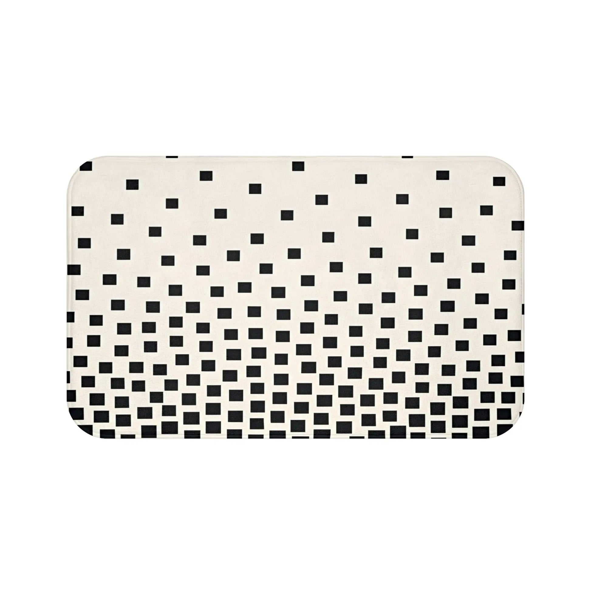 Modern Black and White Bath Mat