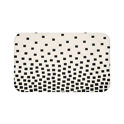Modern Black and White Bath Mat