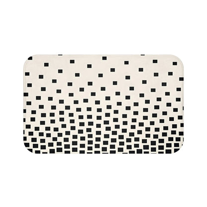 Modern Black and White Bath Mat