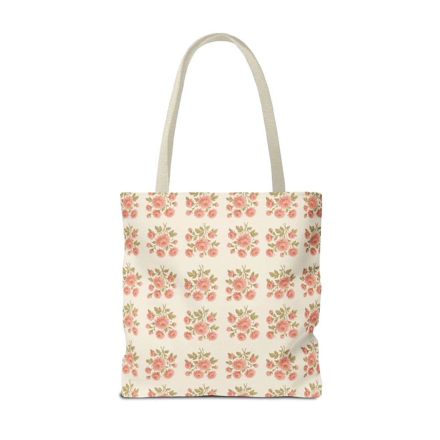 Vintage Rose Repeat Pattern Tote Bag