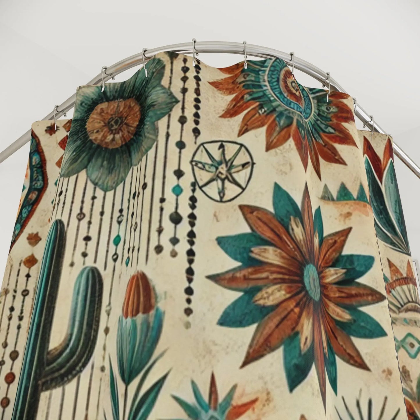 Bohemian Floral Shower Curtain