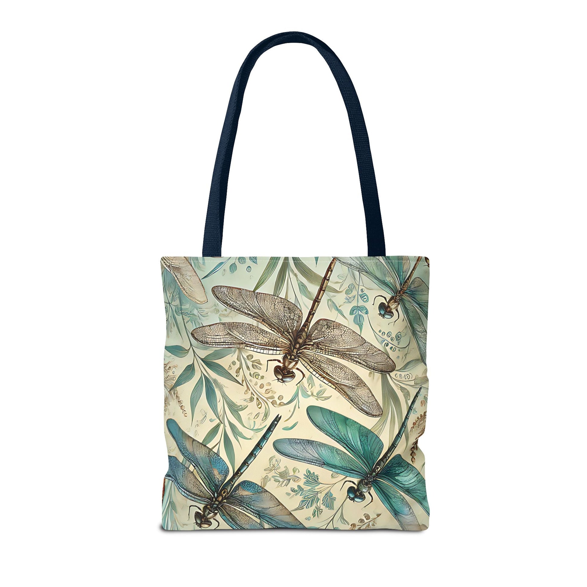 Vintage Teal Dragonfly Tote Bag