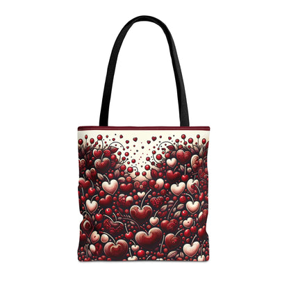 Cherry Hearts Tote Bag