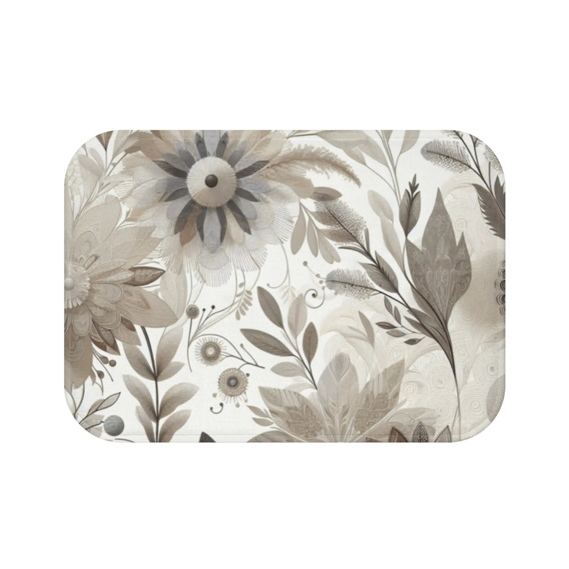 Elegant Floral Bath Mat