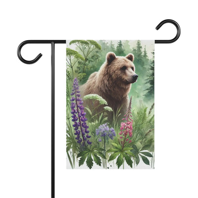Bear in the Wild Garden Banner