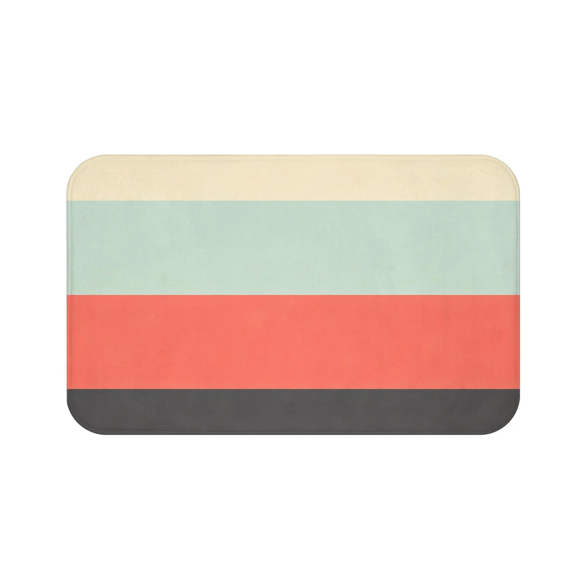 Retro Color Block Bath Mat