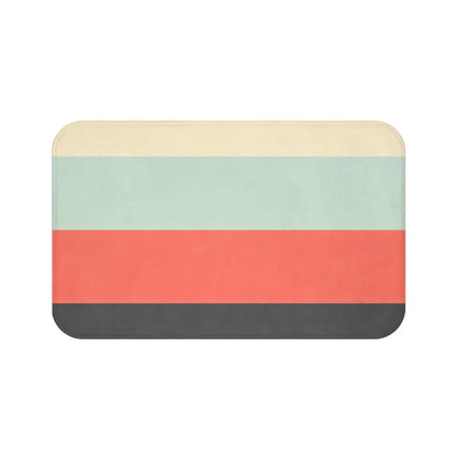 Retro Color Block Bath Mat
