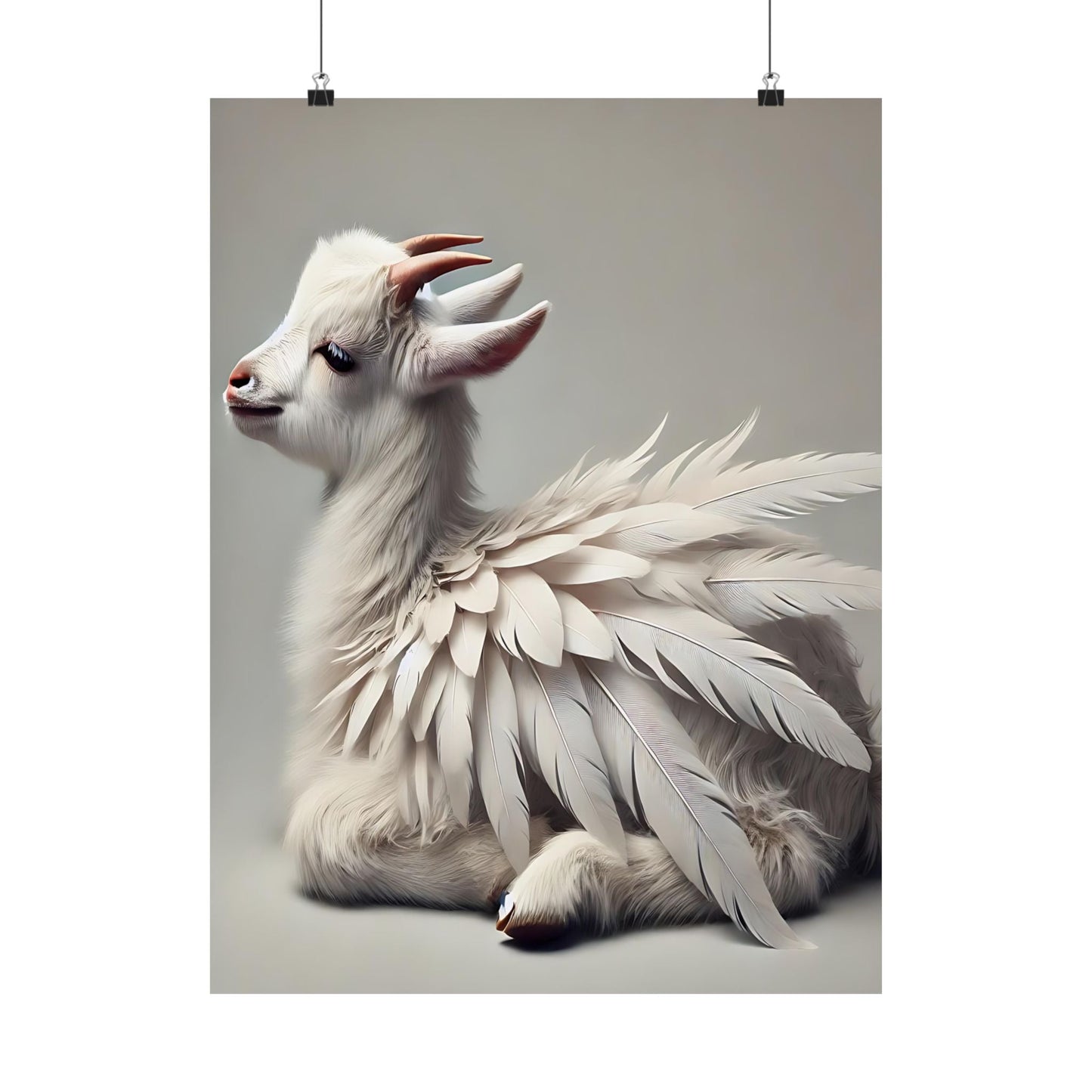 Whimsical Goat Art Print