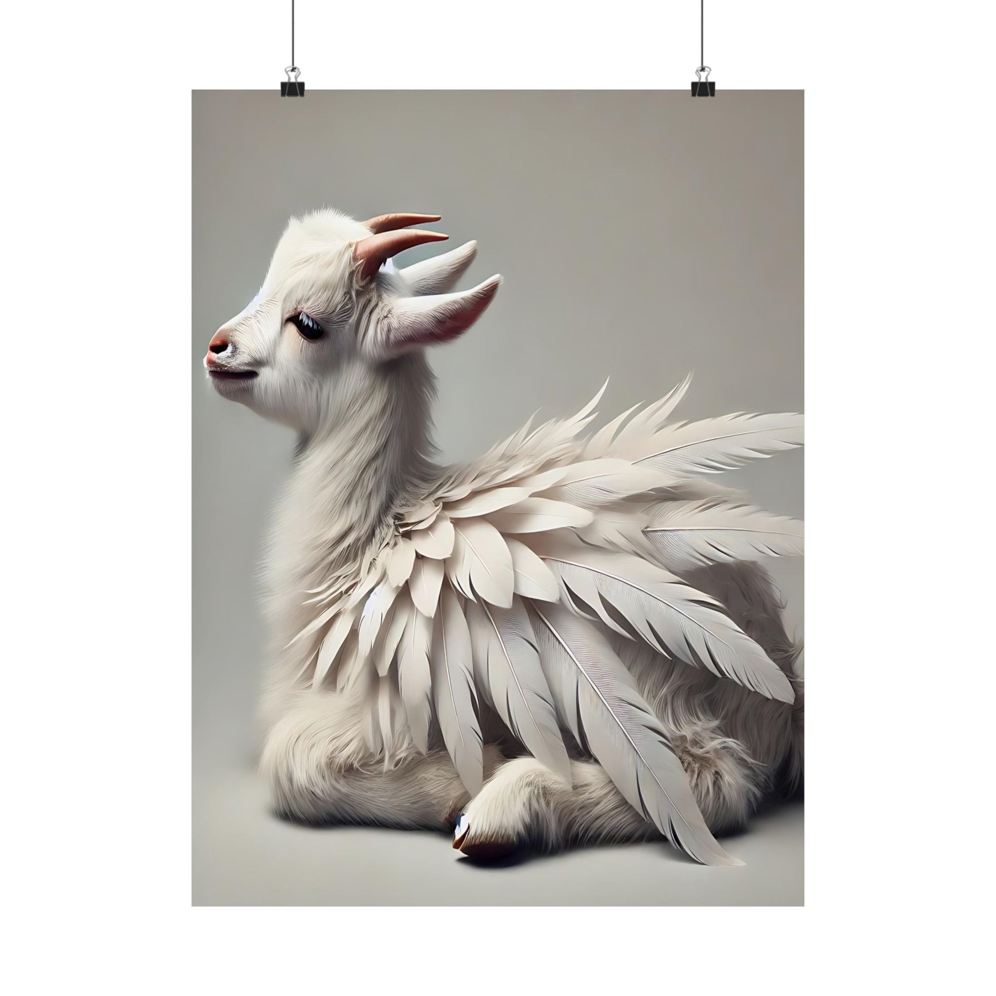Whimsical Goat Art Print