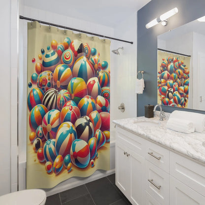 Whimsical Beach House Shower Curtain
