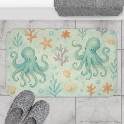 Ocean-Themed Bath Mat