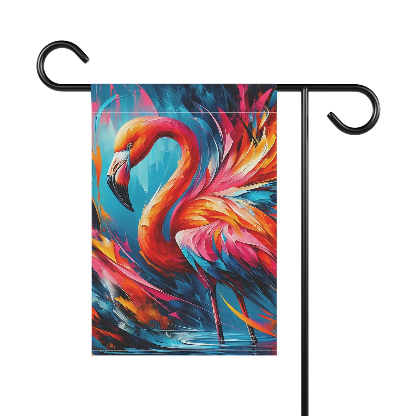 Vibrant Flamingo Garden Flag: Colorful Yard Decor