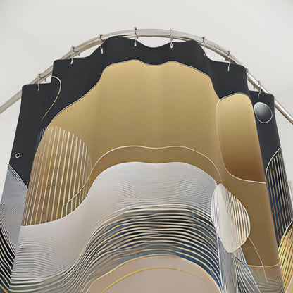 Elegant Abstract Shower Curtain