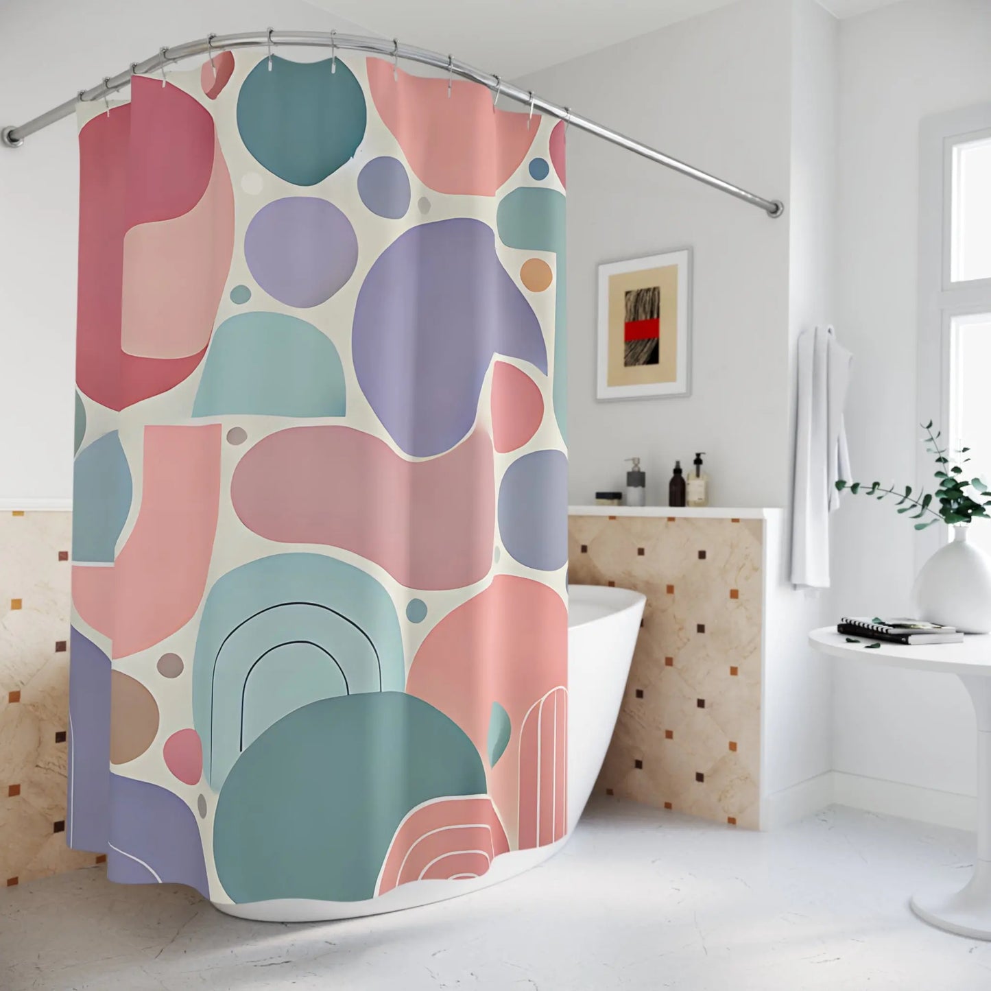 Colorful Abstract Shower Curtain