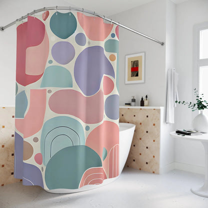 Colorful Abstract Shower Curtain