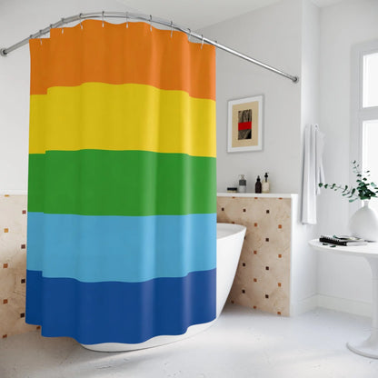 Colorful Stripes Shower Curtain