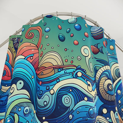 Whimsical Oceanic Shower Curtain