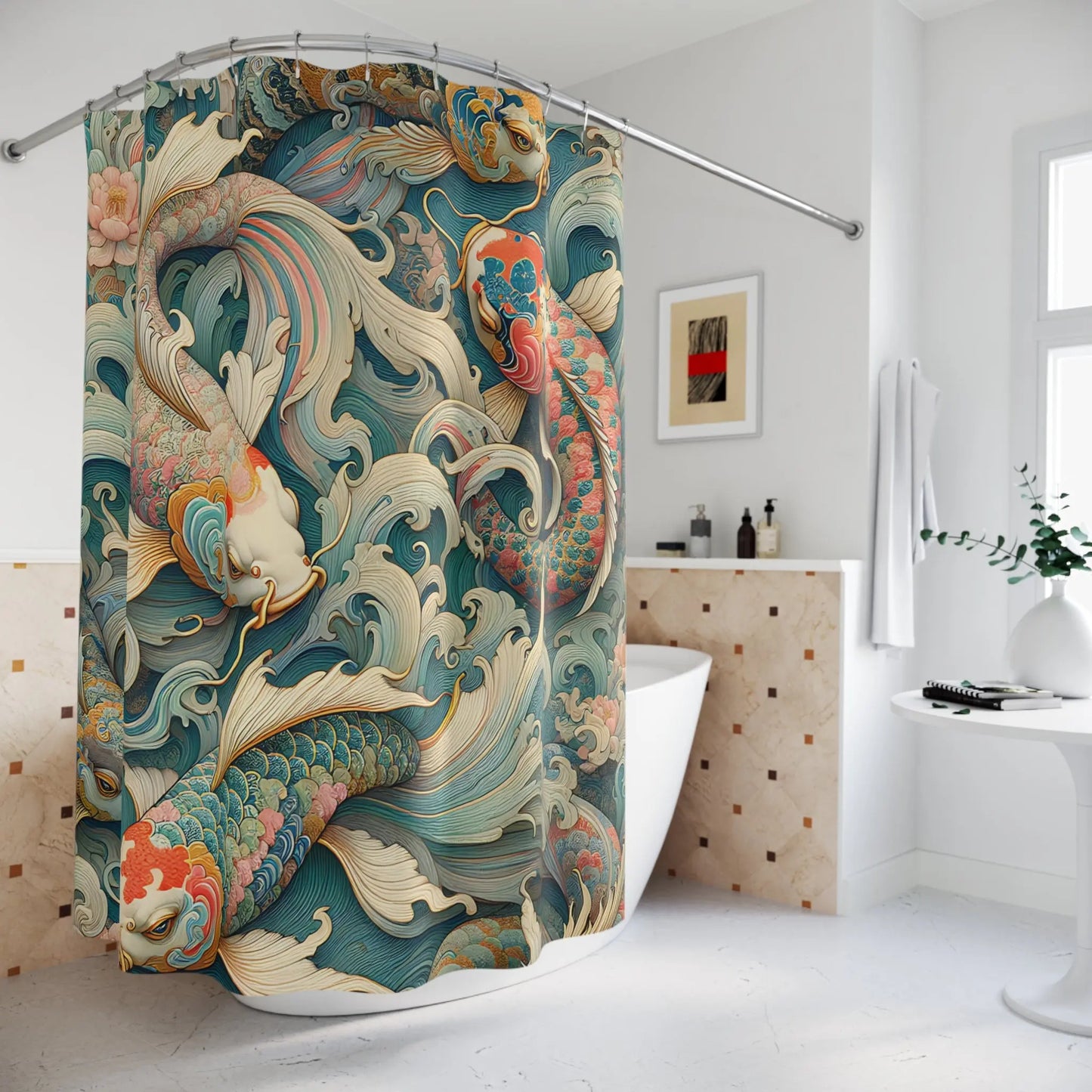 Koi Fish Shower Curtain