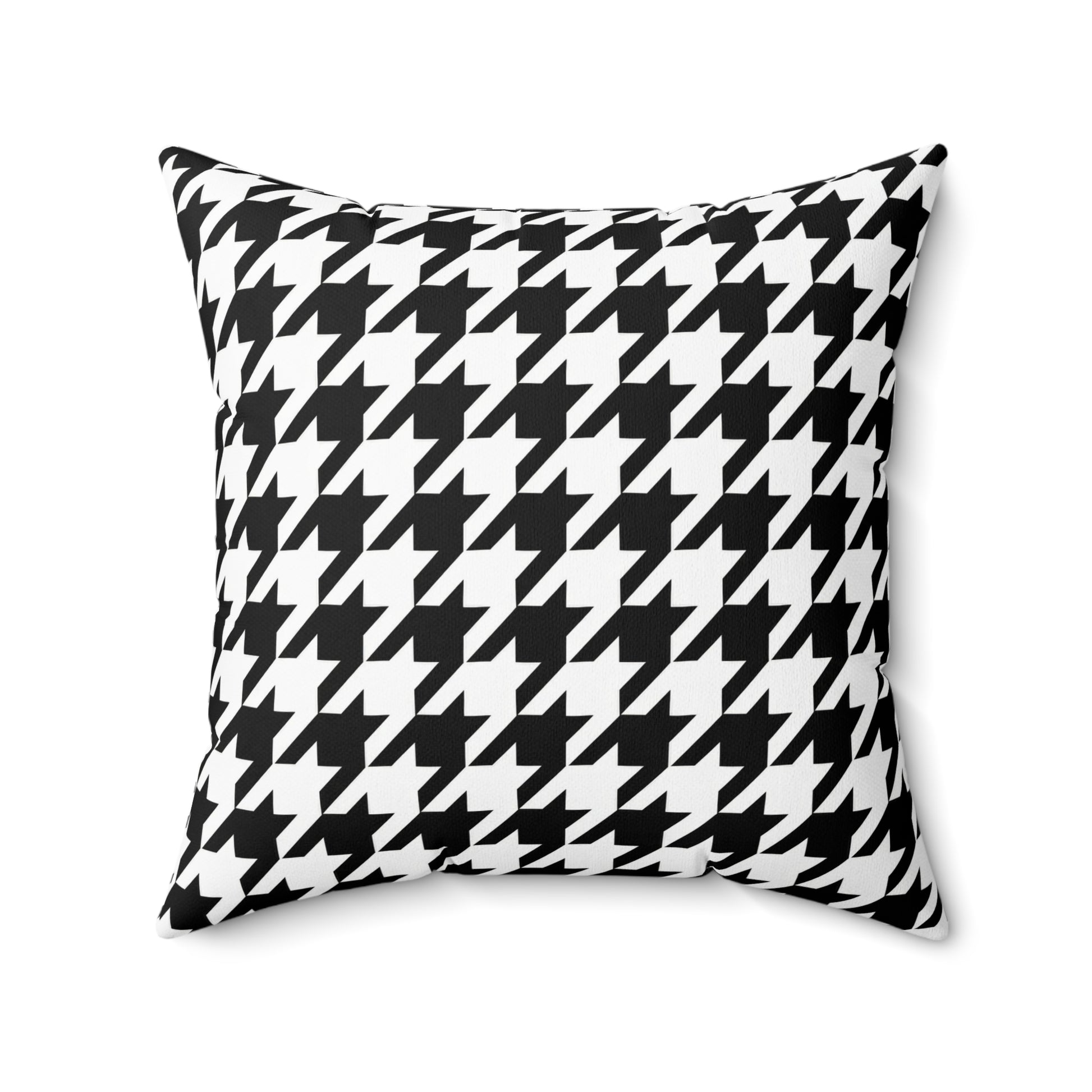 Houndstooth Black & White Decorative Pillow2