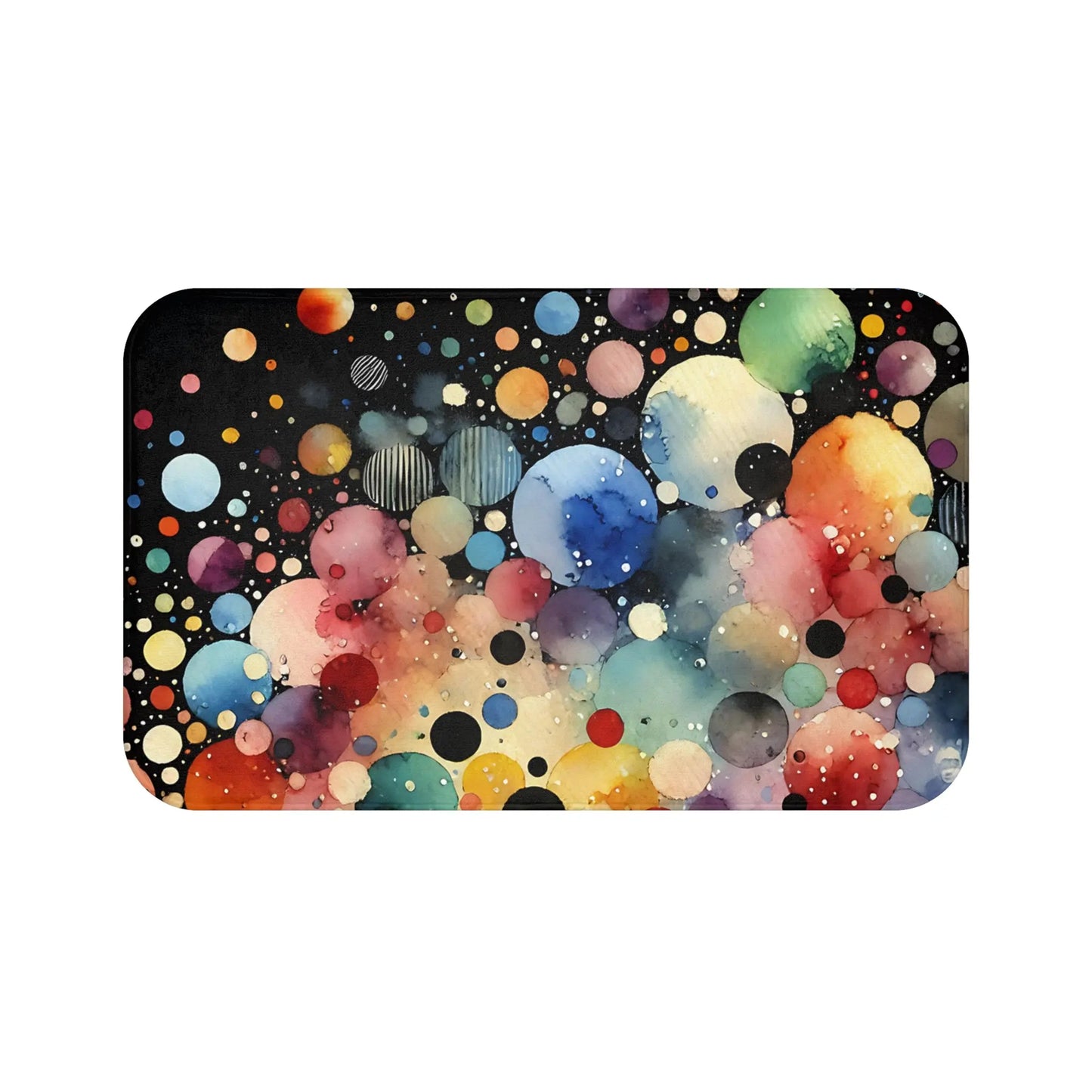 Colorful Cosmic Bath Mat