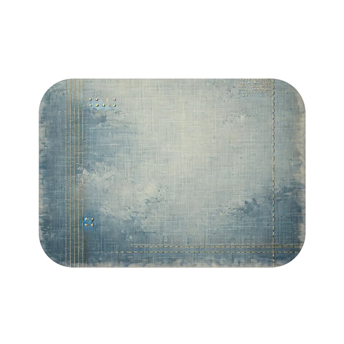 Distressed Denmin Bath Mat