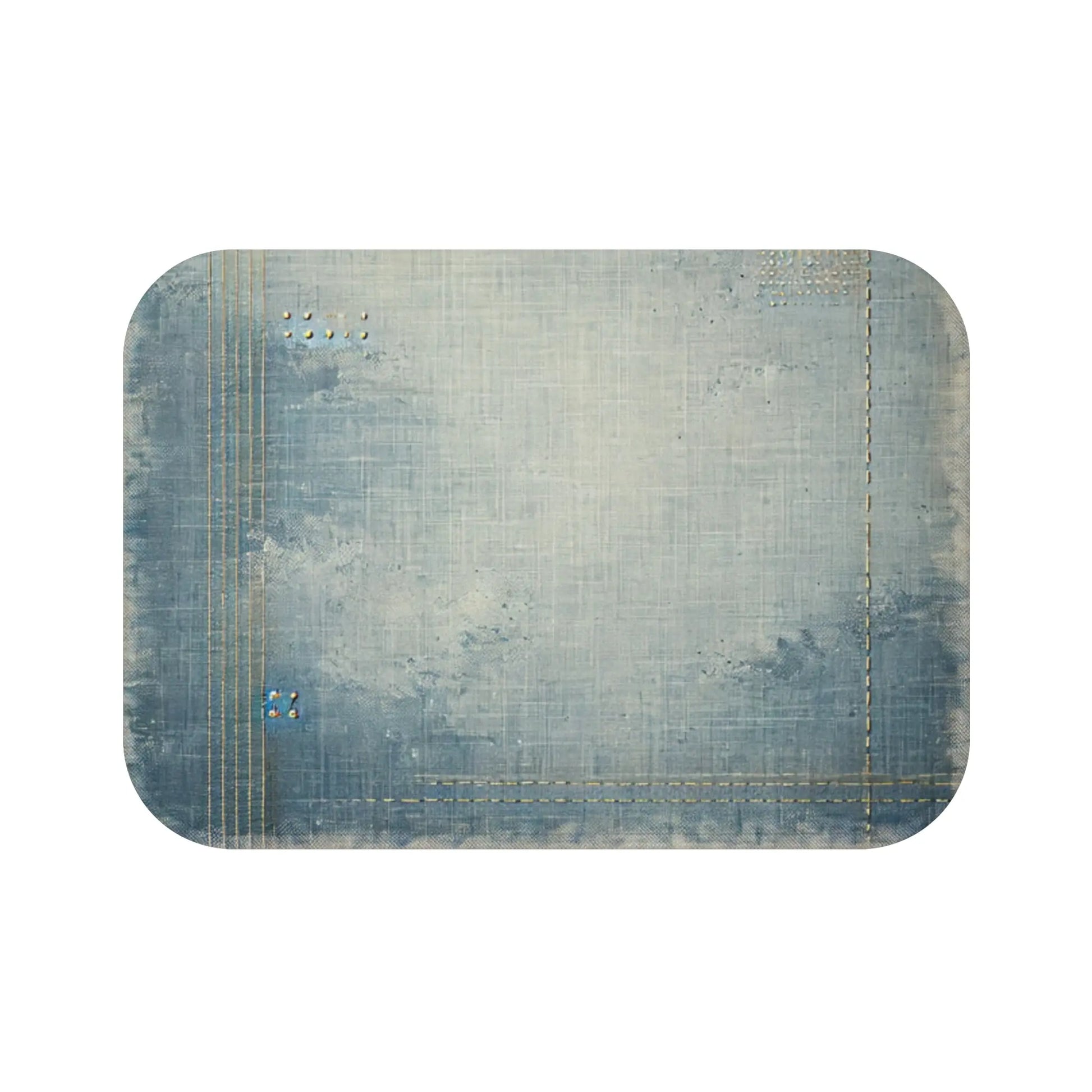Distressed Denmin Bath Mat
