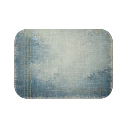 Distressed Denmin Bath Mat