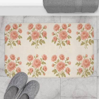 Floral Bath Mat for a Cozy Bathroom