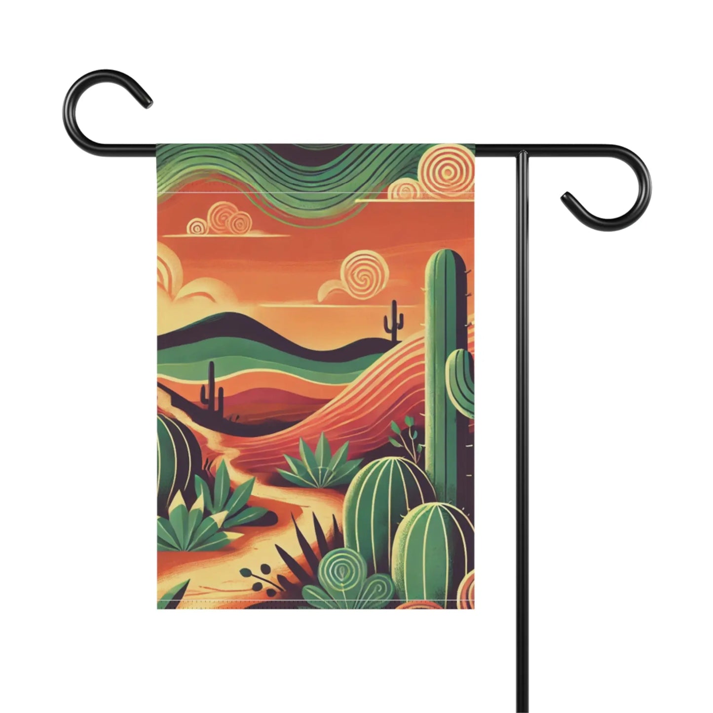 Desert Oasis Garden Flag