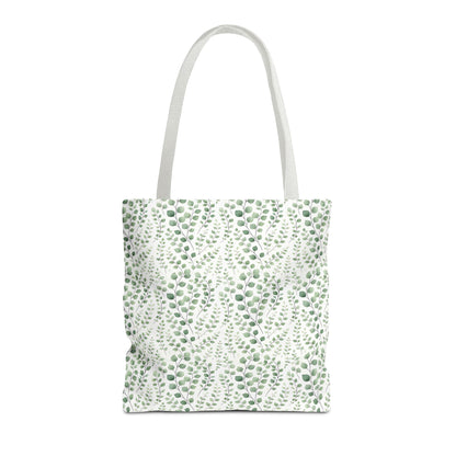 Watercolor Eucalyptus Pattern Tote Bag