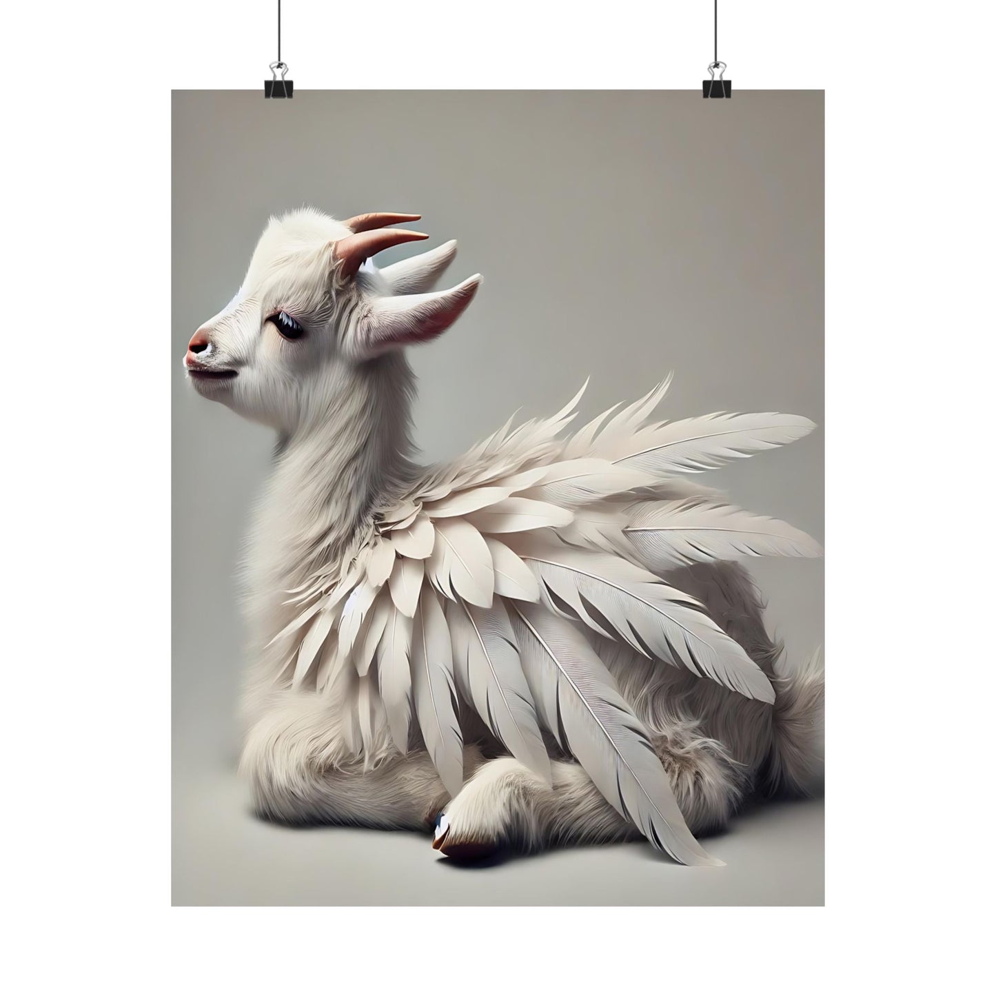 Whimsical Goat Art Print