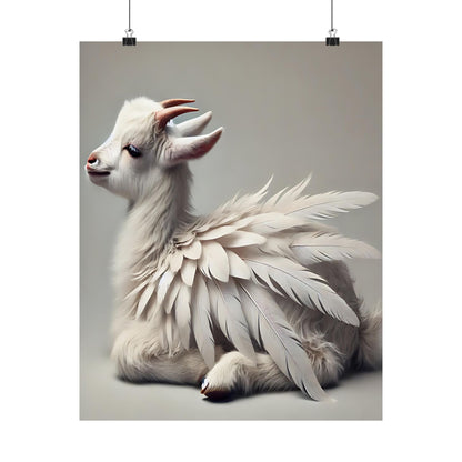 Whimsical Goat Art Print