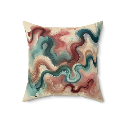 Teal Blush Throw Pillow