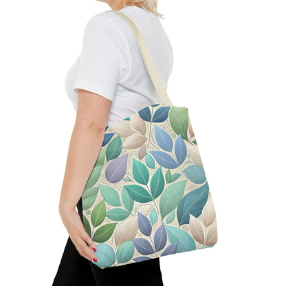 Pastel Leaf Tote Bag