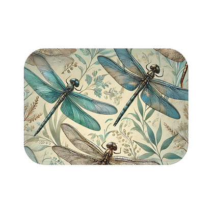 Botanical Dragonfly Bath Mat